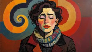 A woman struggling with the different phases and presentations of bipolar disorder