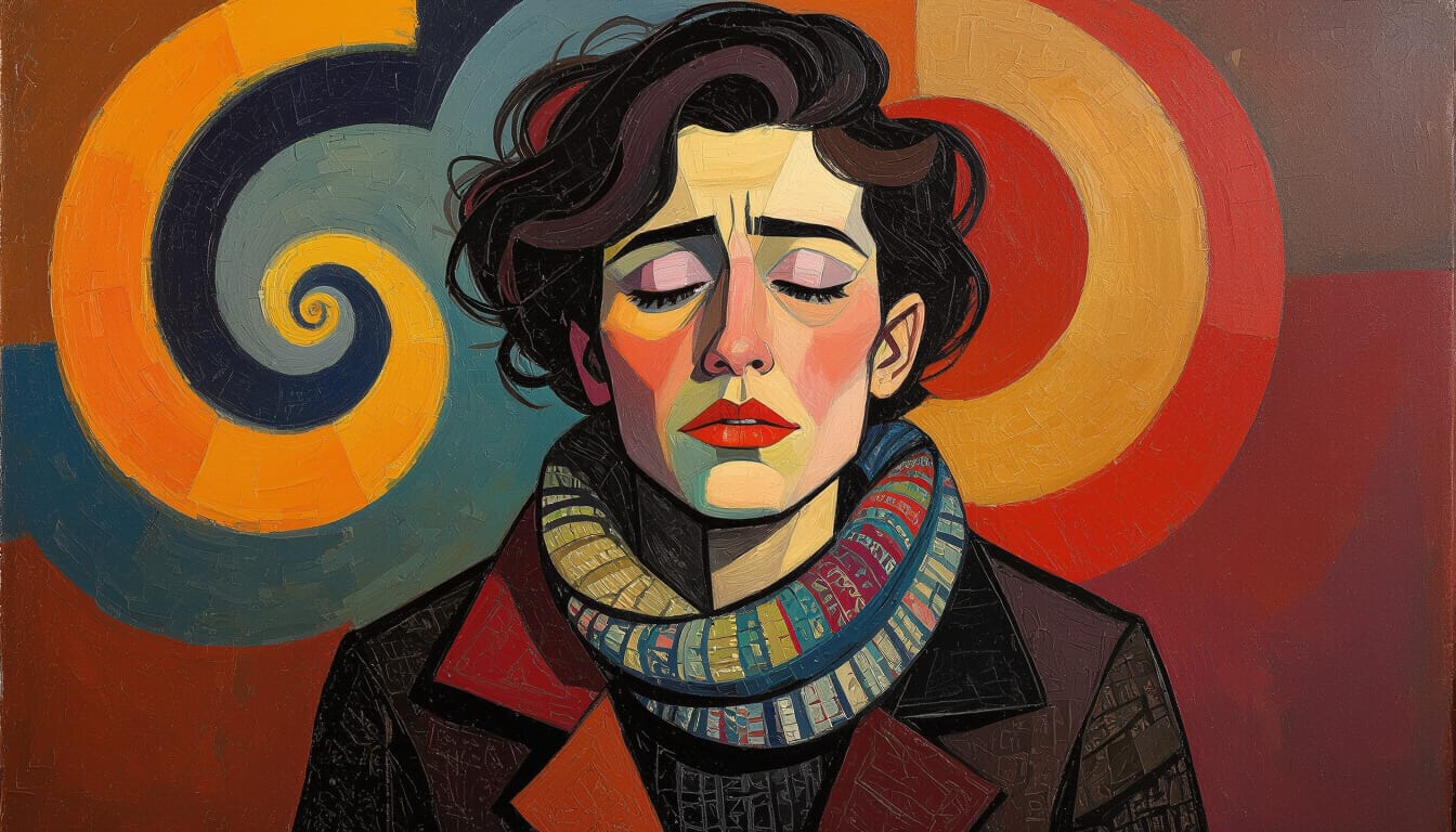 A woman struggling with the different phases and presentations of bipolar disorder